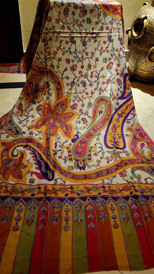 Kalamkar shawl : pashmina