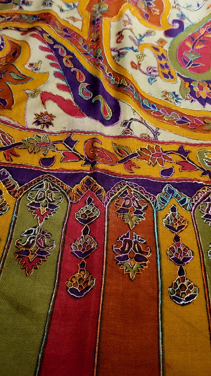 Kalamkar shawl : pashmina