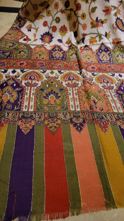 Kalamkar shawl : Hand made