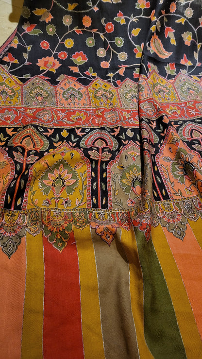 Kalamkar shawl : Hand made