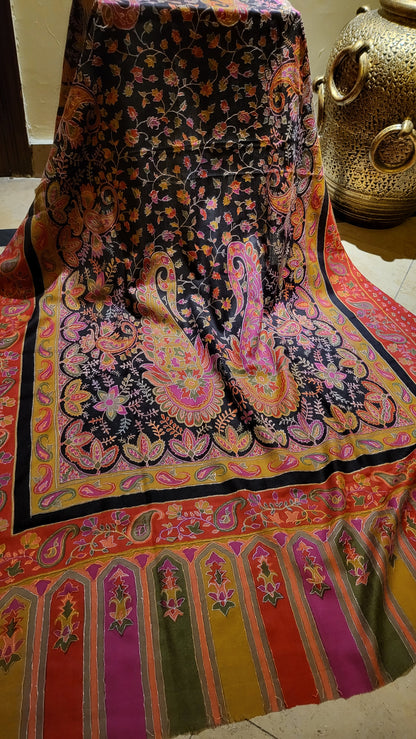 Kalamkar shawl : Hand made