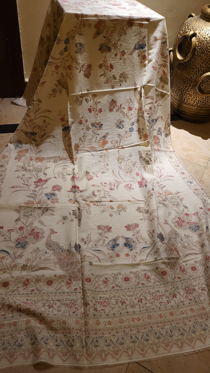 Peacock kaani : pashmina shawl