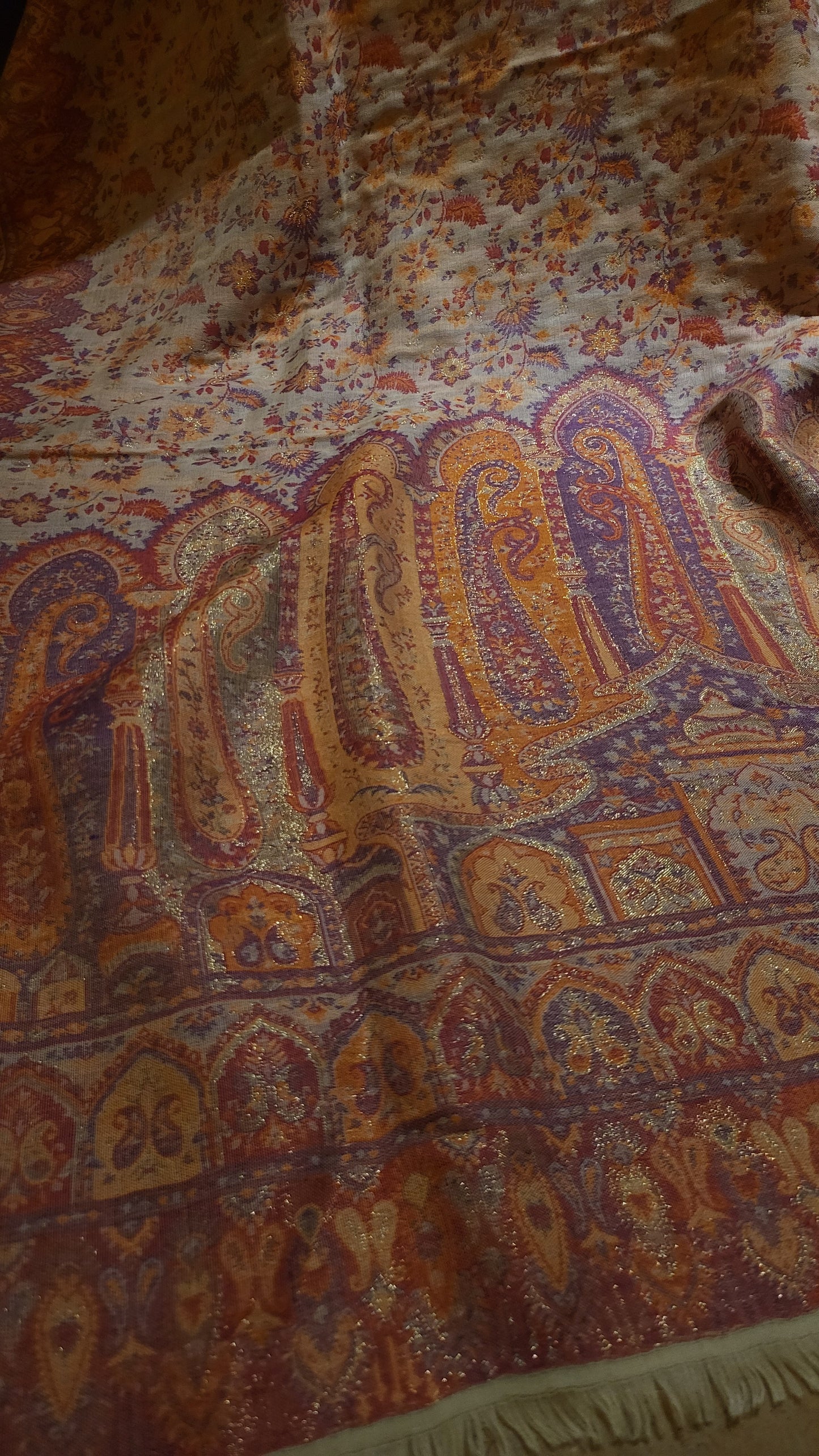 Gandhara moonlight : Reversible shawl