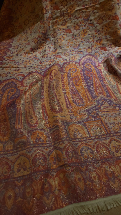 Gandhara moonlight : Reversible shawl