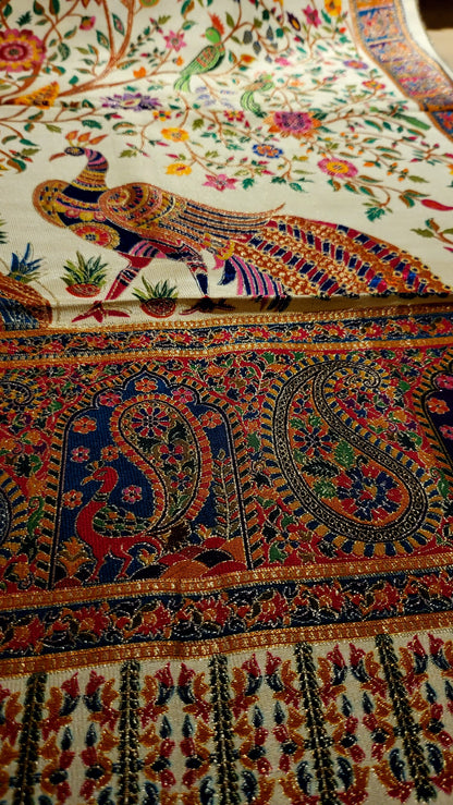 Meena kaari shawl : Reversible silk
