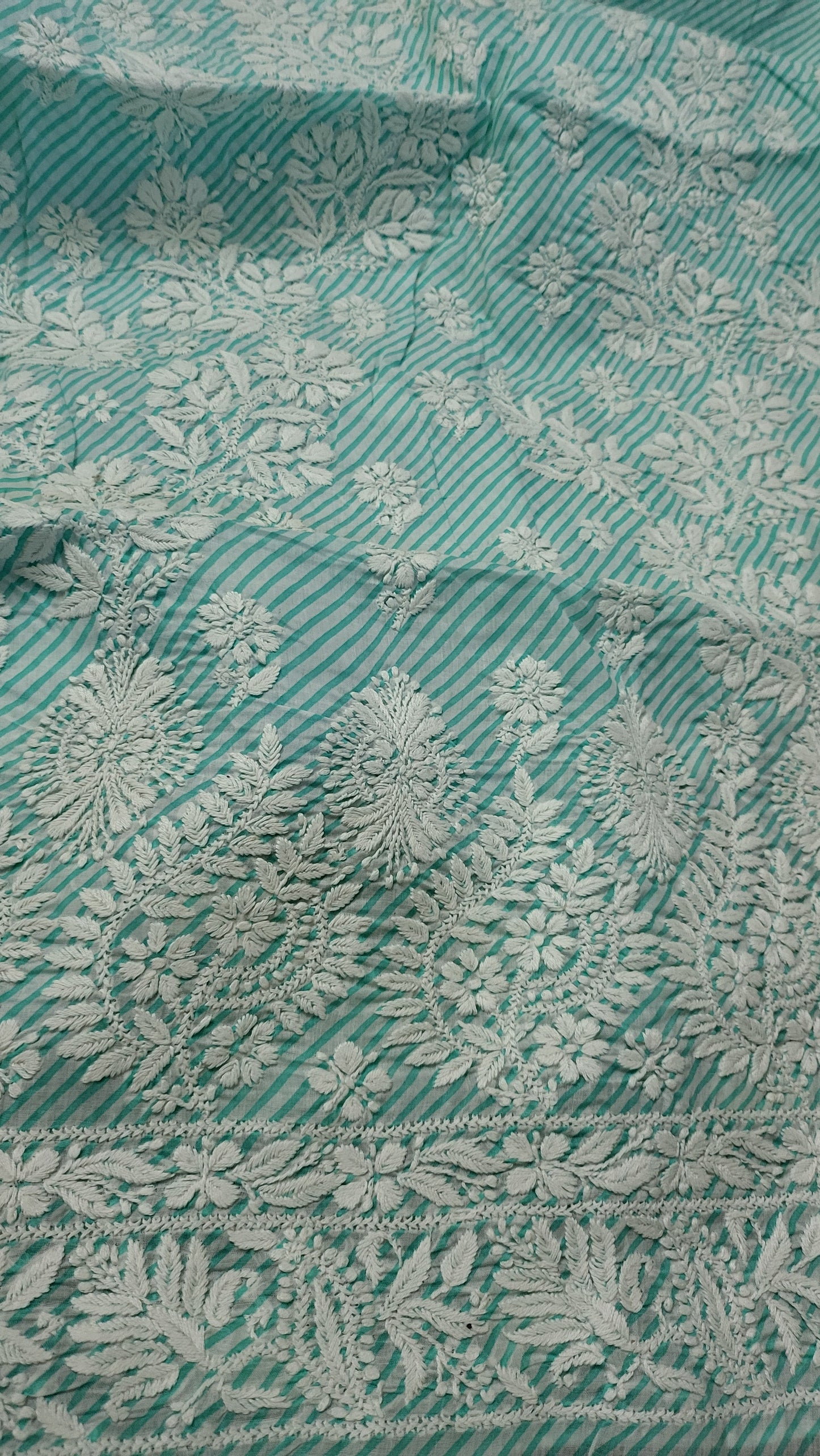 Sea green chikankari : shirt