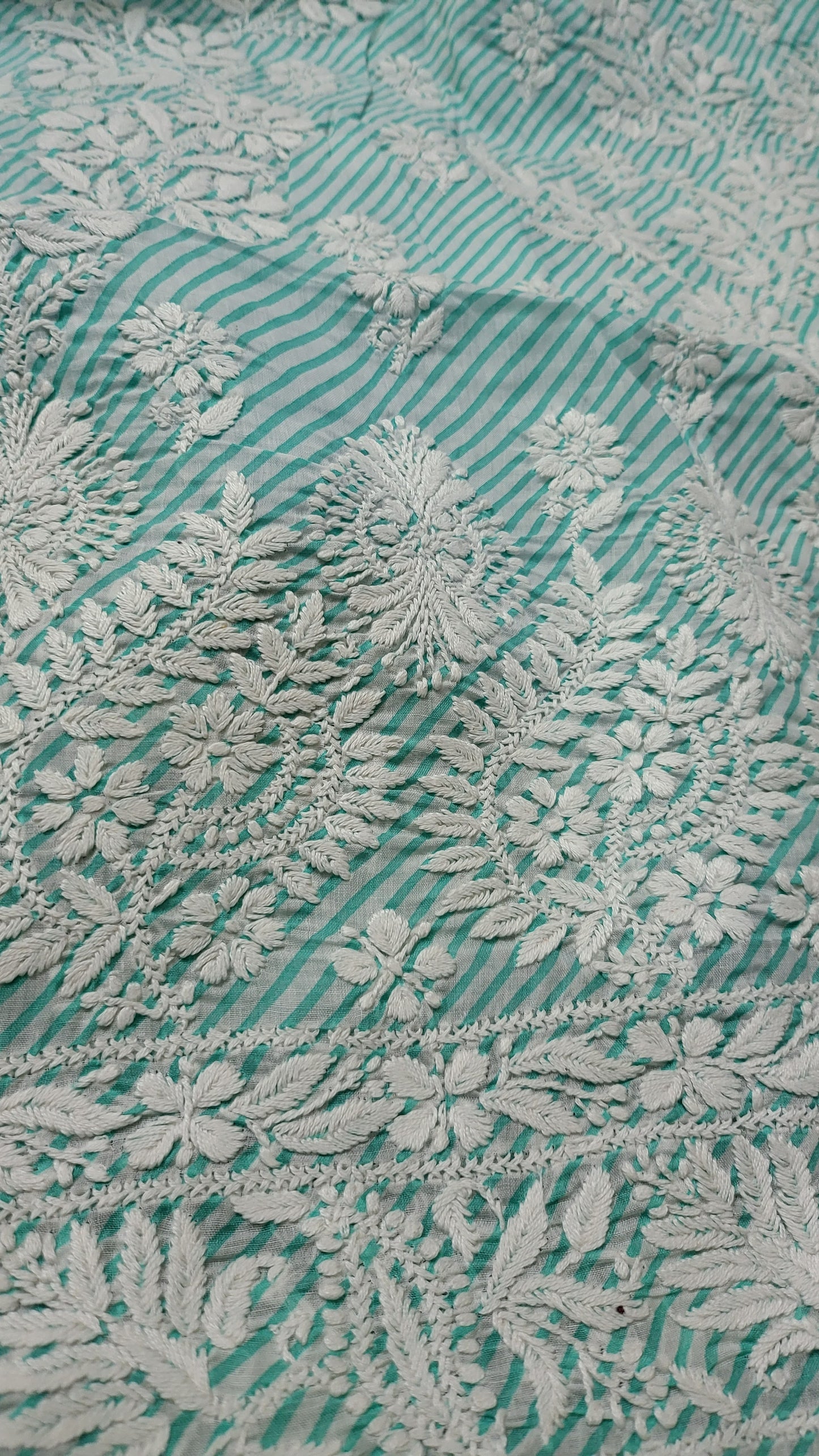 Sea green chikankari : shirt