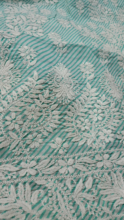 Sea green chikankari : shirt