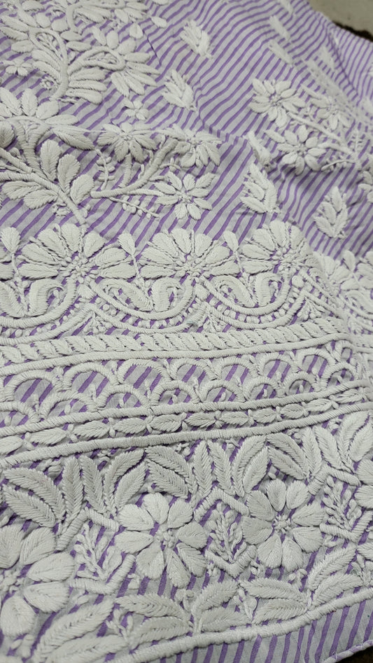 Lilac chikankari : shirt