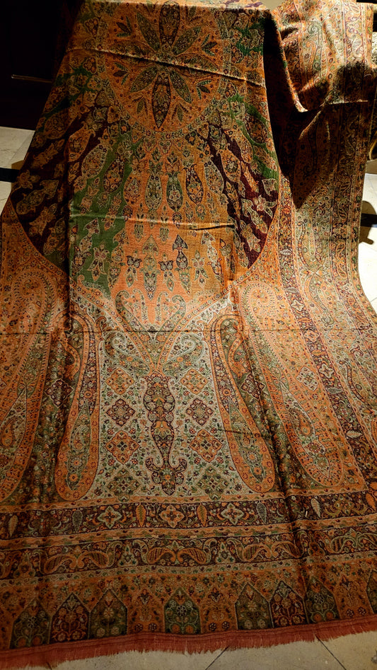 Reversible kaani shawl : persian kaani