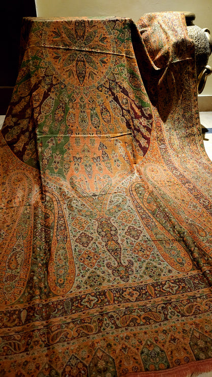 Reversible kaani shawl : persian kaani