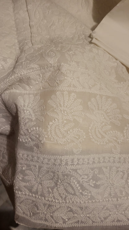 Chikankari shirt : white