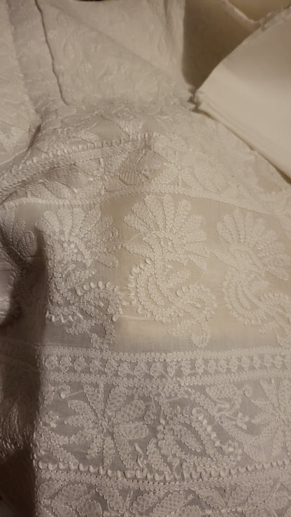 Chikankari shirt : white