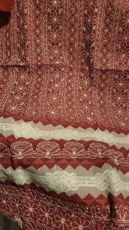 Appliqued chikankari : shirt