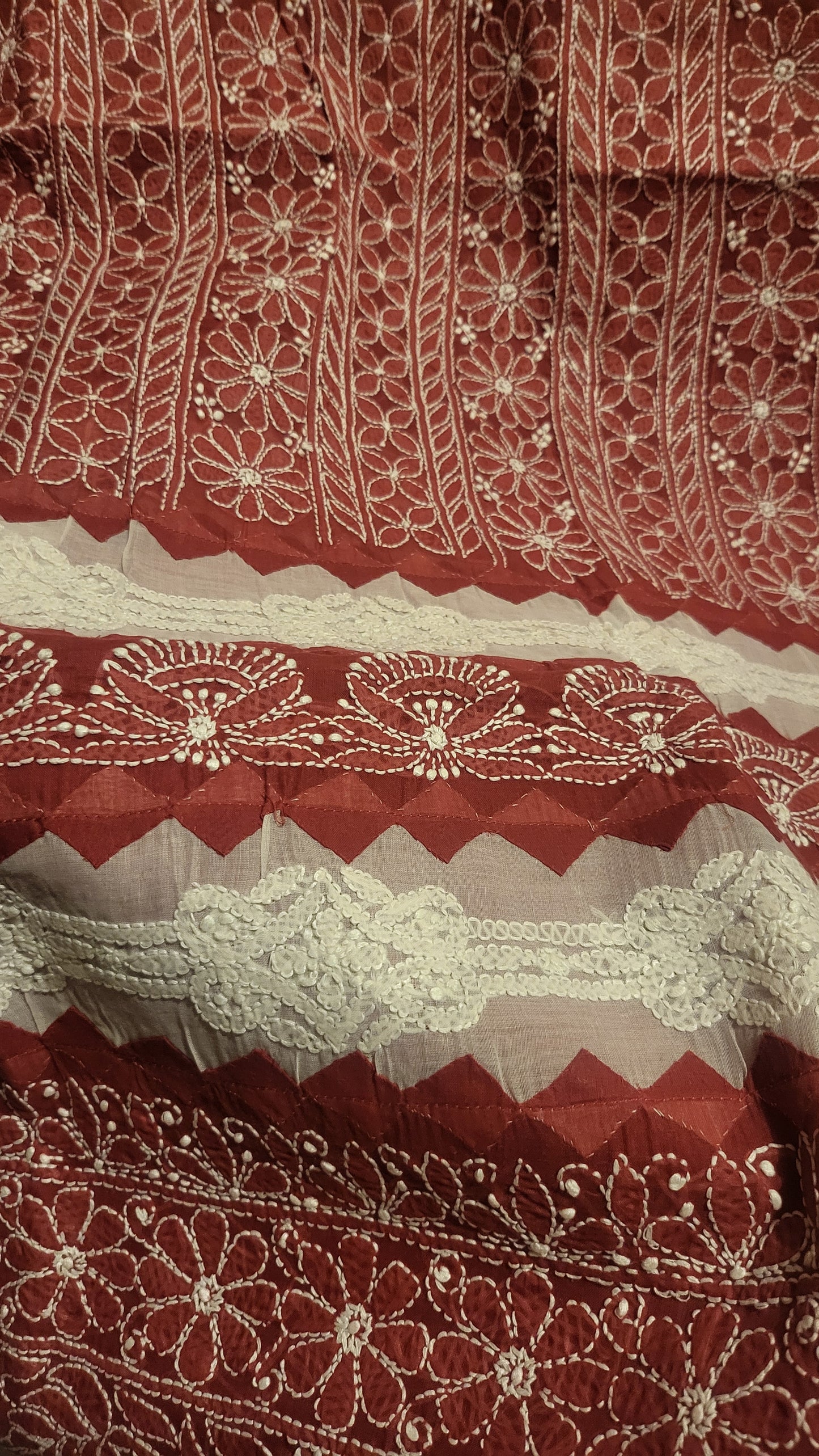 Appliqued chikankari : shirt