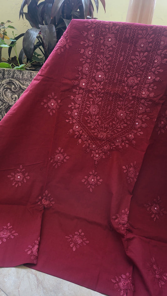 Lawn shirt : Hand Embroidered