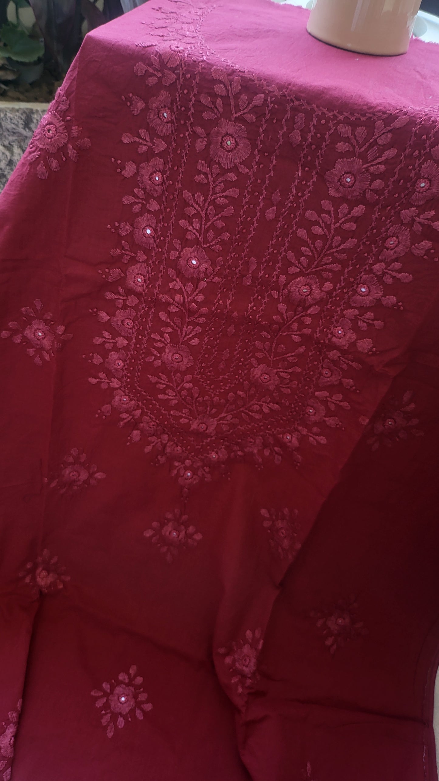 Lawn shirt : Hand Embroidered