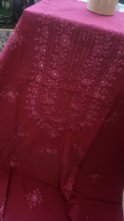 Lawn shirt : Hand Embroidered
