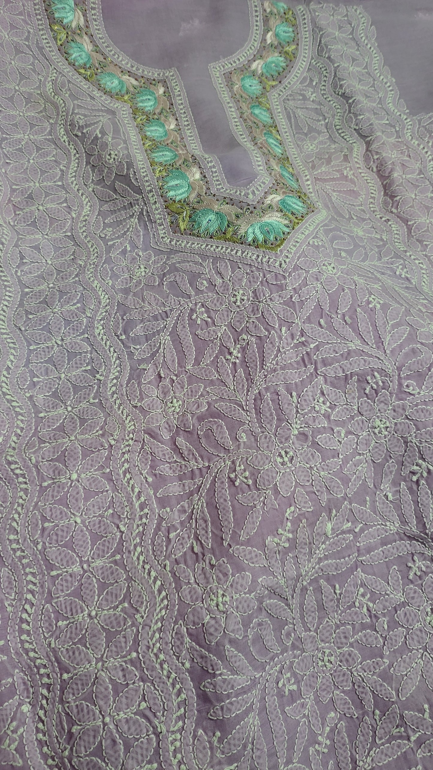 Parsi gara : chikankari shirt