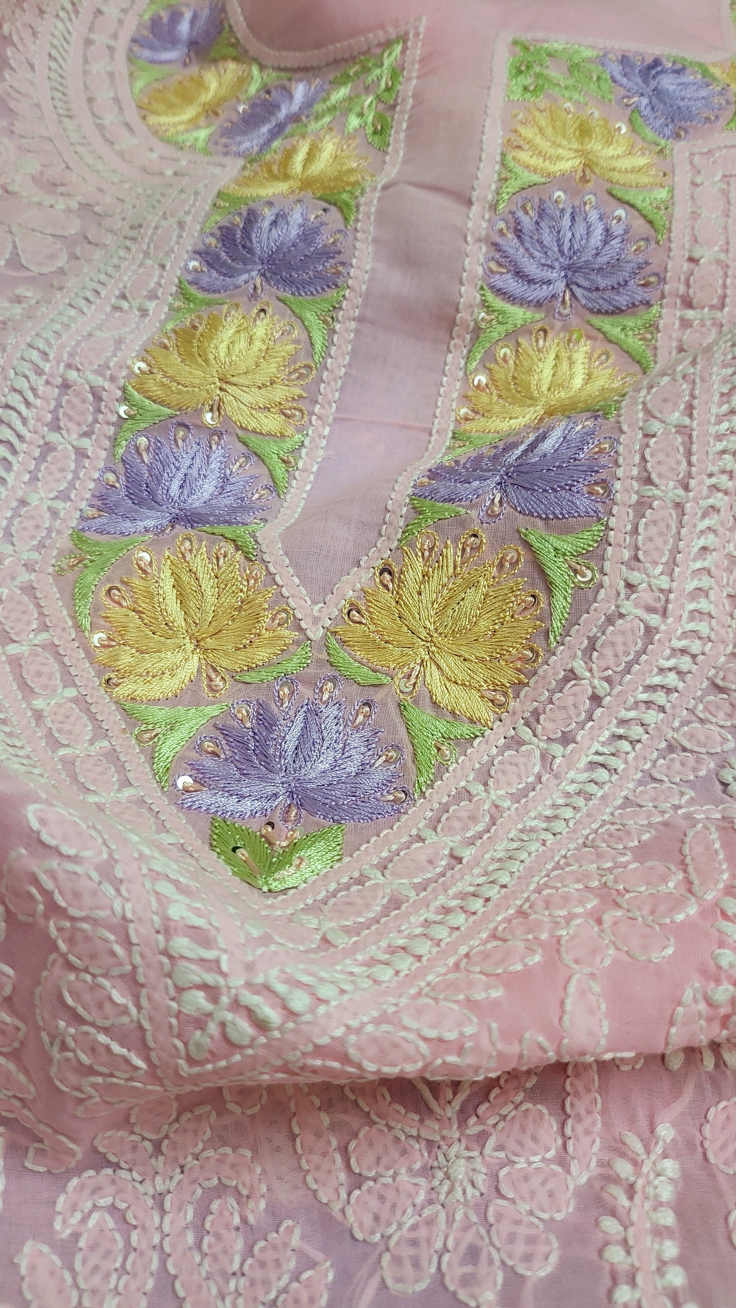 Parsi Gara : chikankari shirt