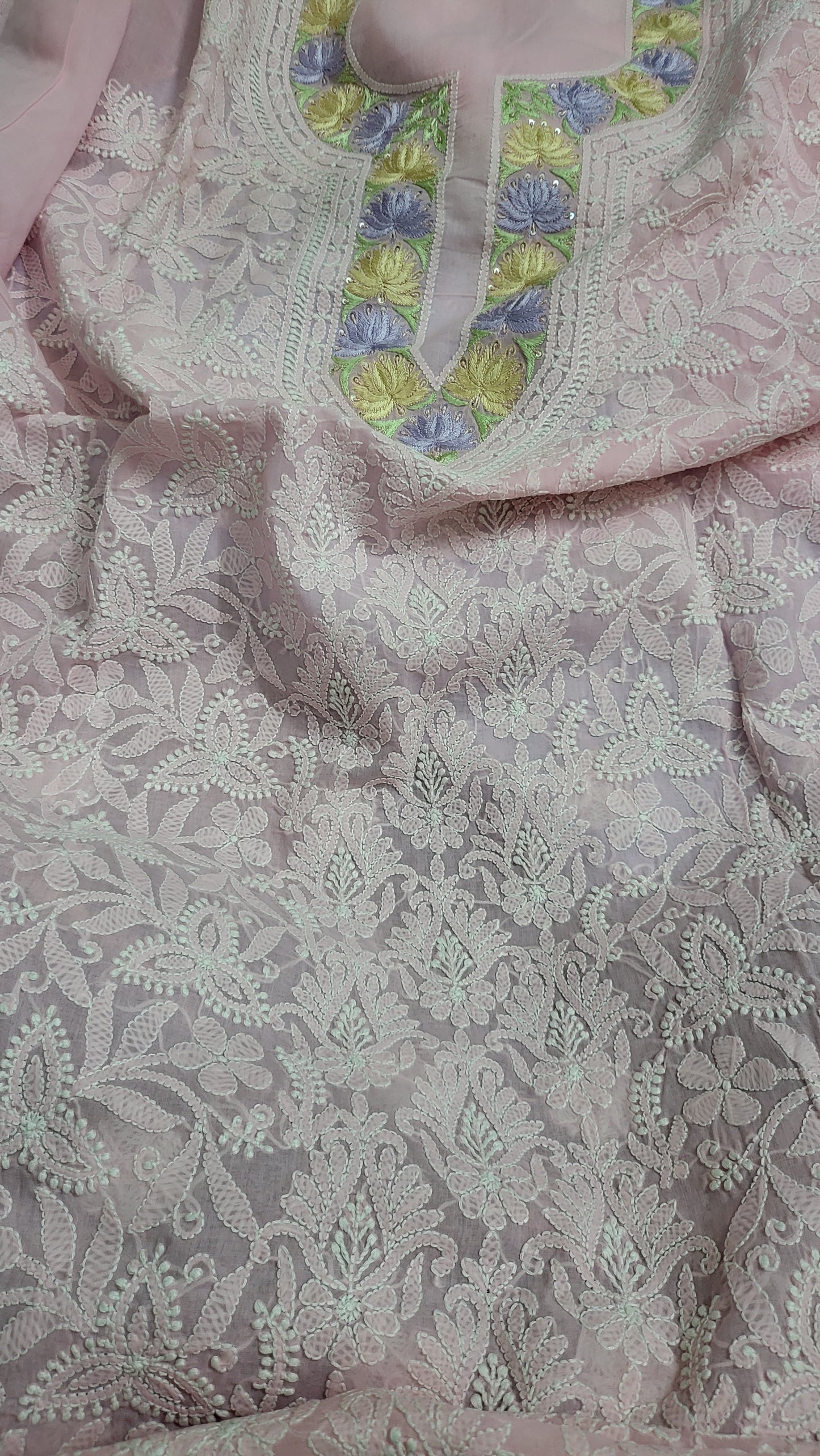 Parsi Gara : chikankari shirt