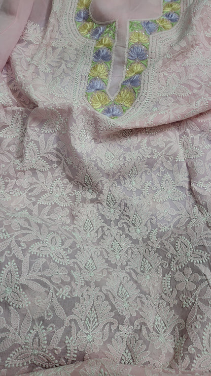 Parsi Gara : chikankari shirt