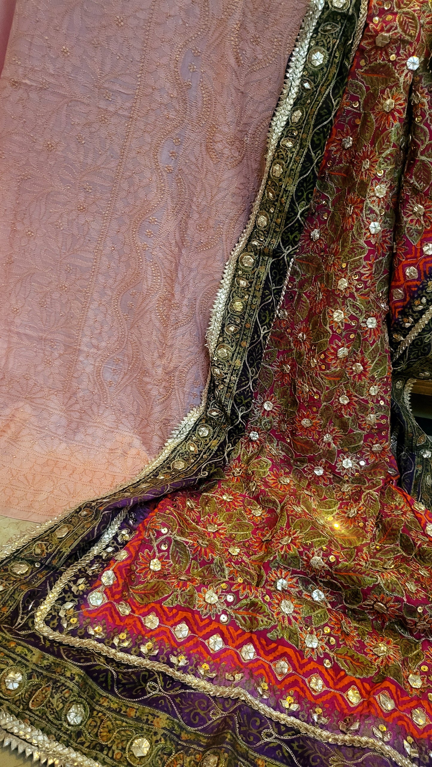 Gota work : Silk Dupata