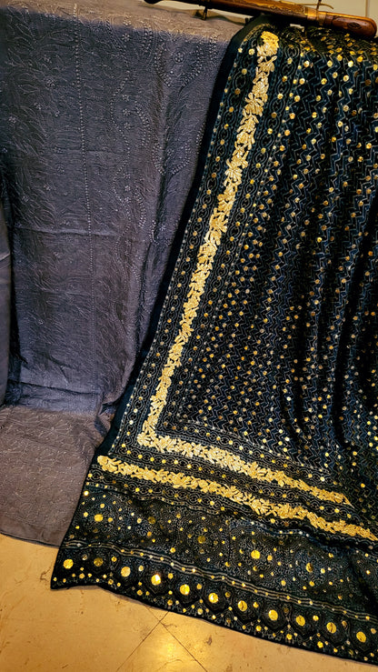 Pure silk dupata : kamdani