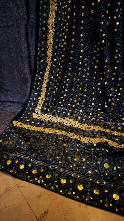 Pure silk dupata : kamdani