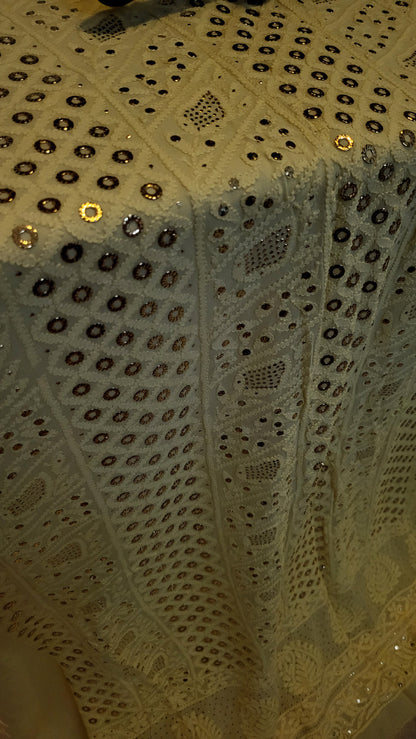 Formal chikankari : suit