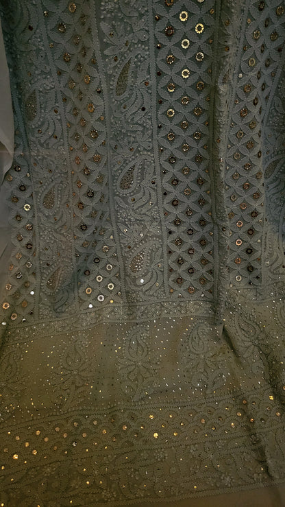 Formal chikankari : suit