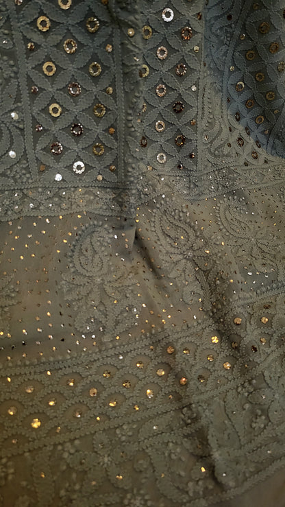 Formal chikankari : suit