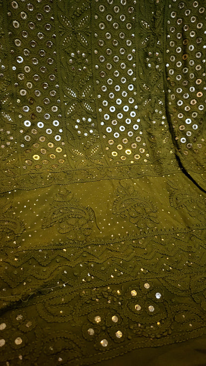 Formal chikankari : suit