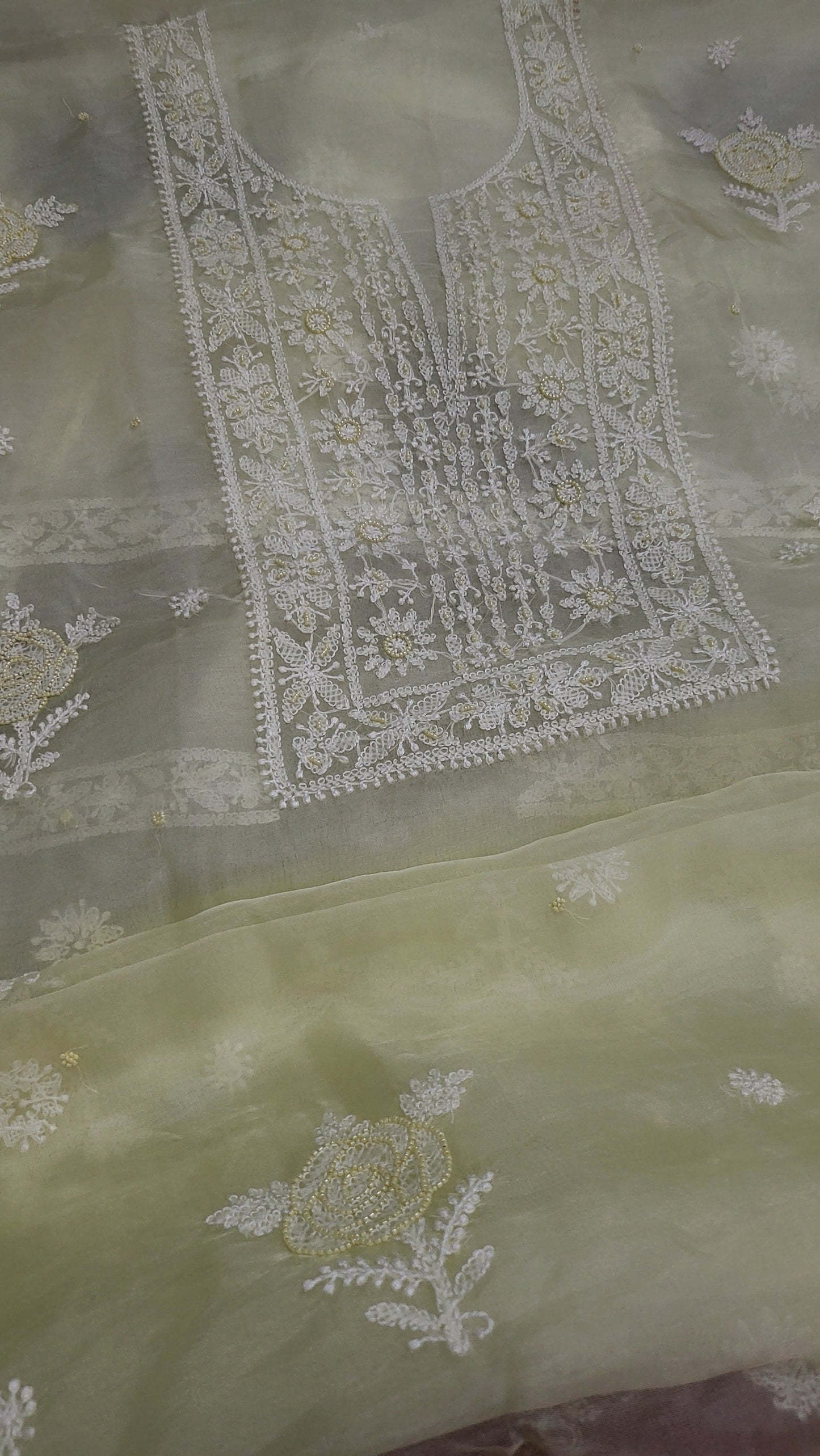 Butter yellow : Lucknowy suit