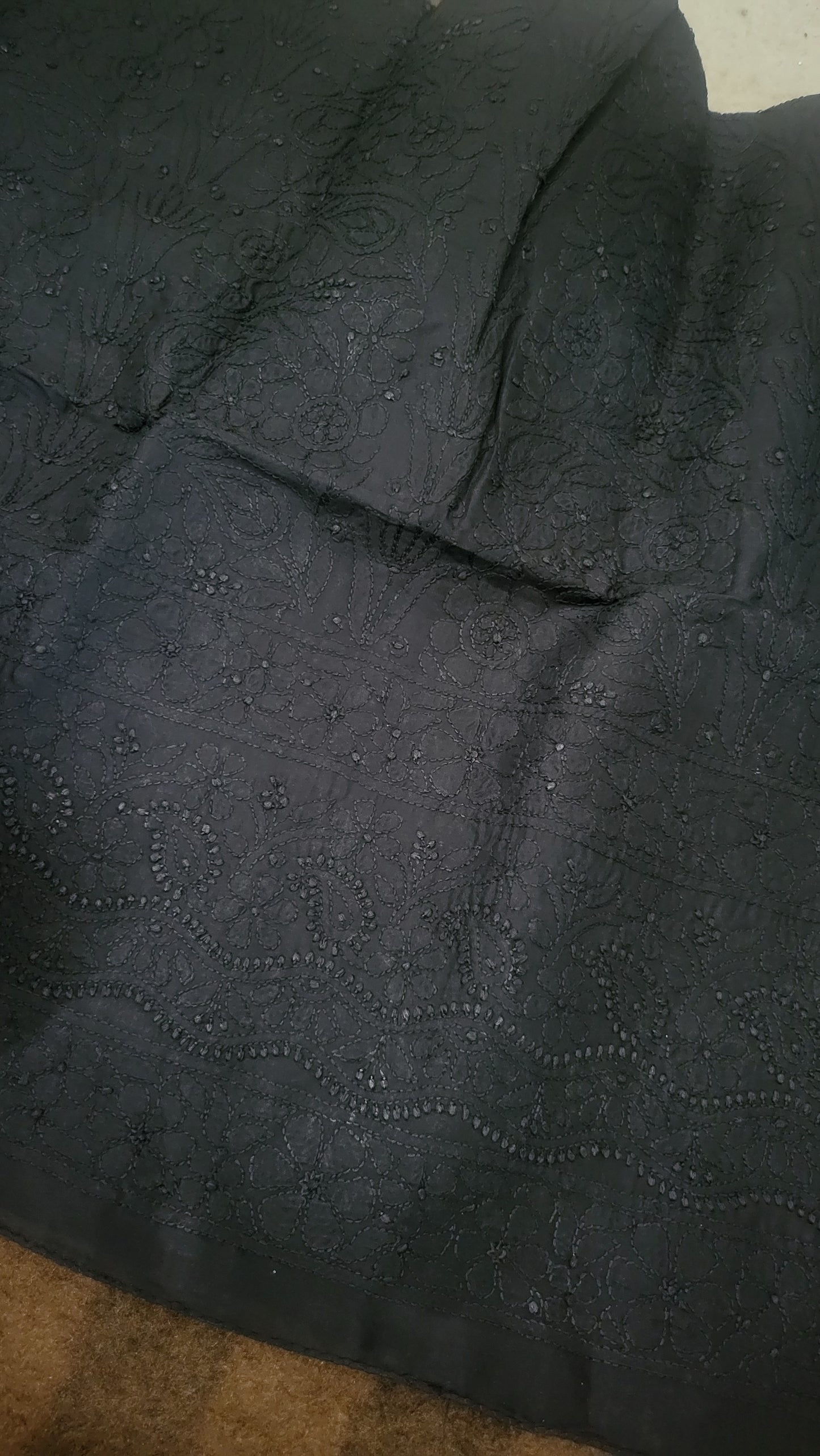 Black : chikankari shirt