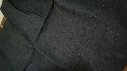 Black : chikankari shirt