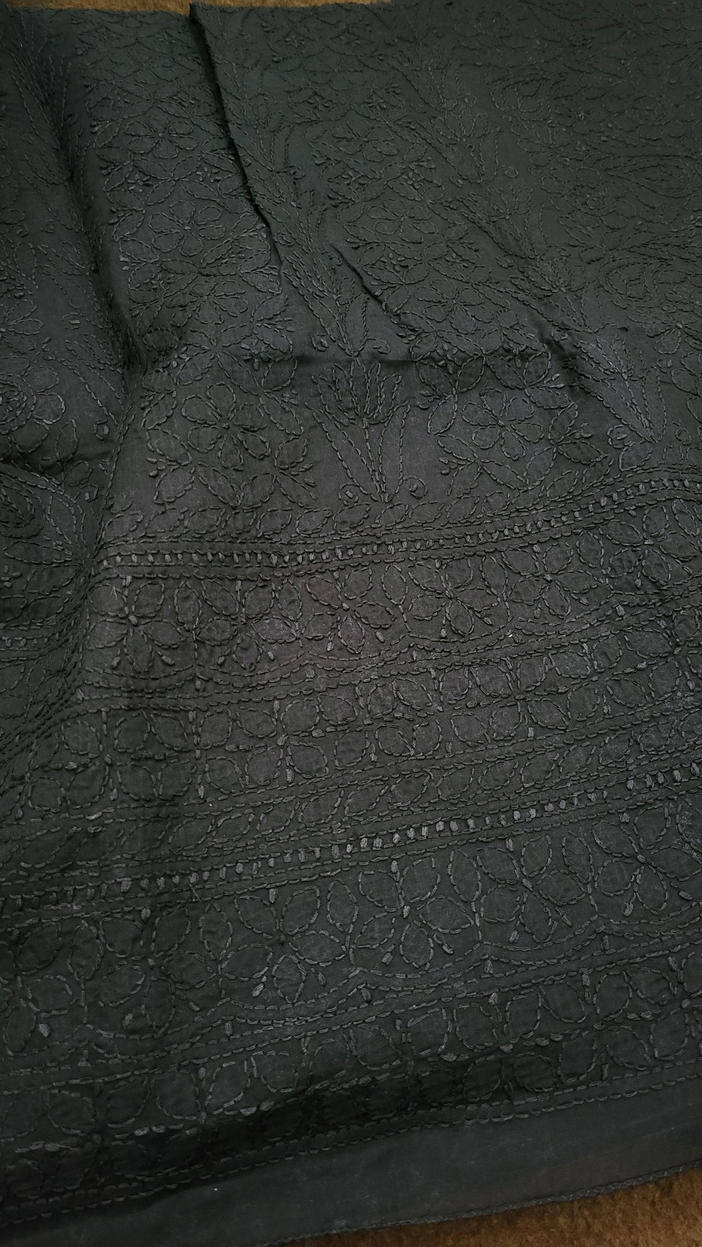 Black : chikankari shirt