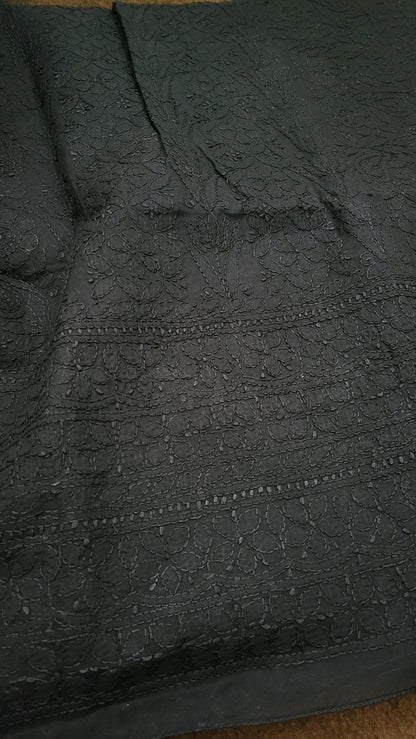 Black : chikankari shirt