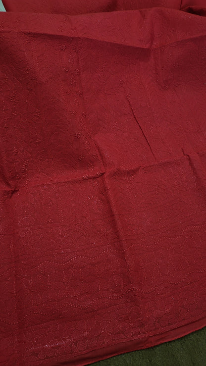 Red Chikankari : shirt