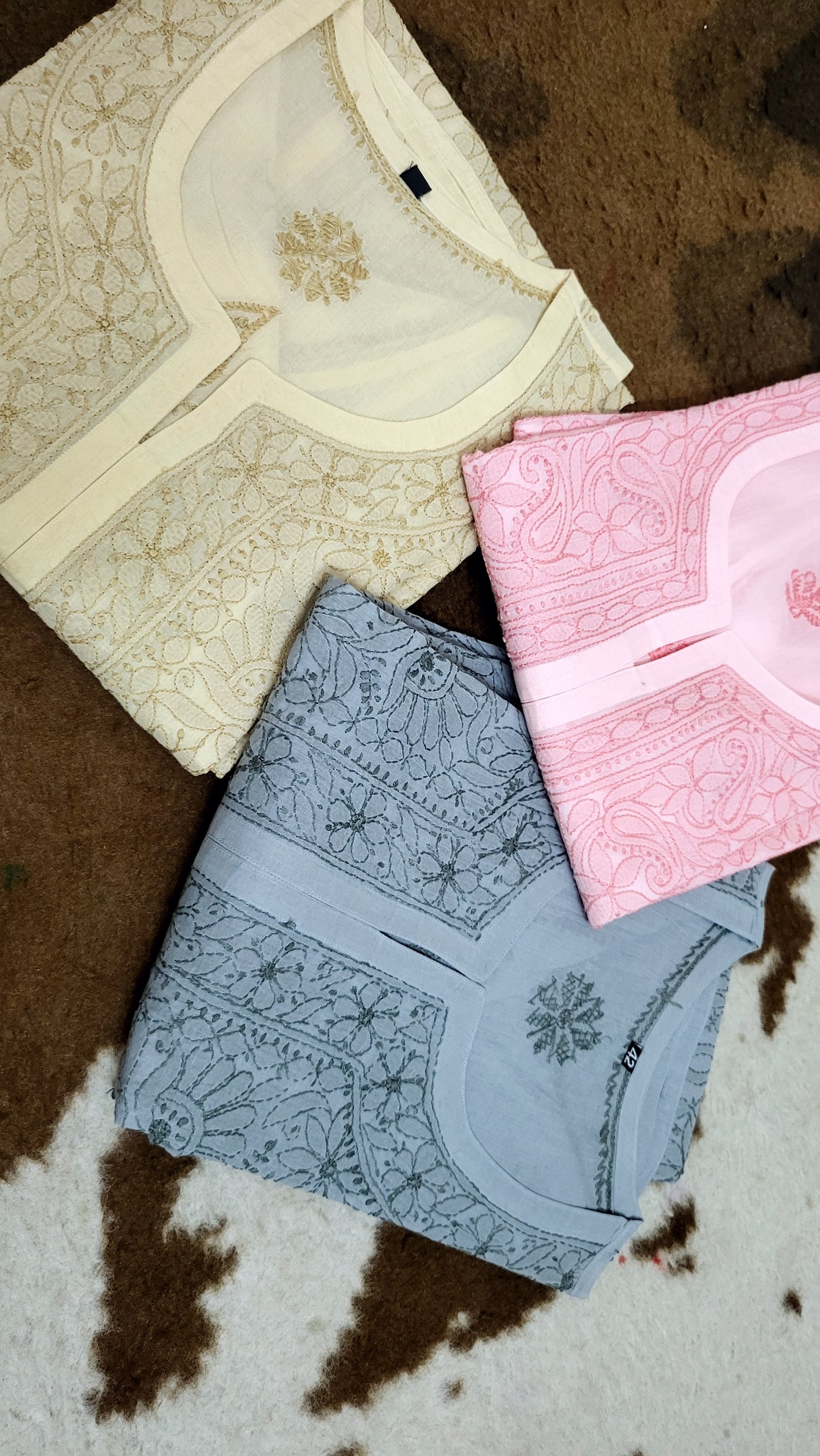 Chikankari shirts : lawn