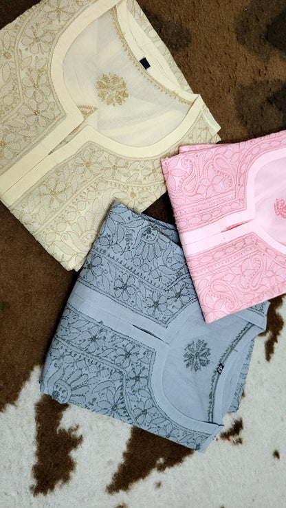 Chikankari shirts : lawn