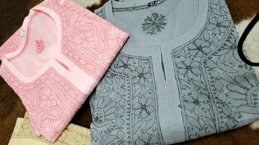 Chikankari shirts : lawn