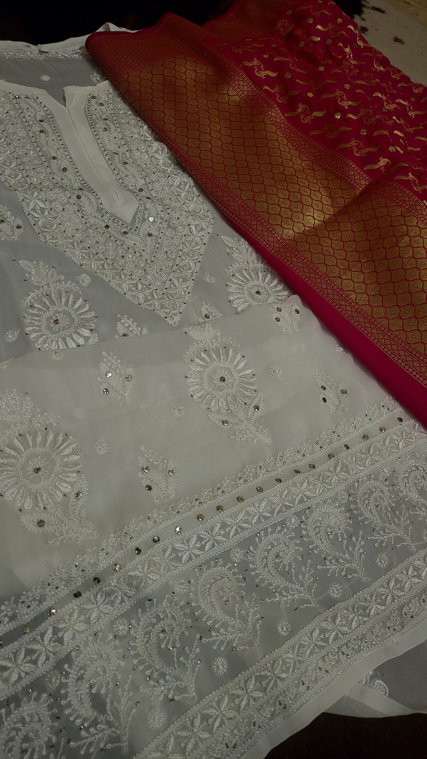 Ombre : chikankari kurta