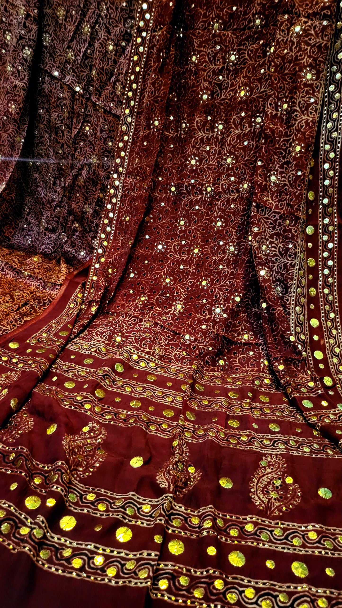 Ajrak kamdani : Pure silk