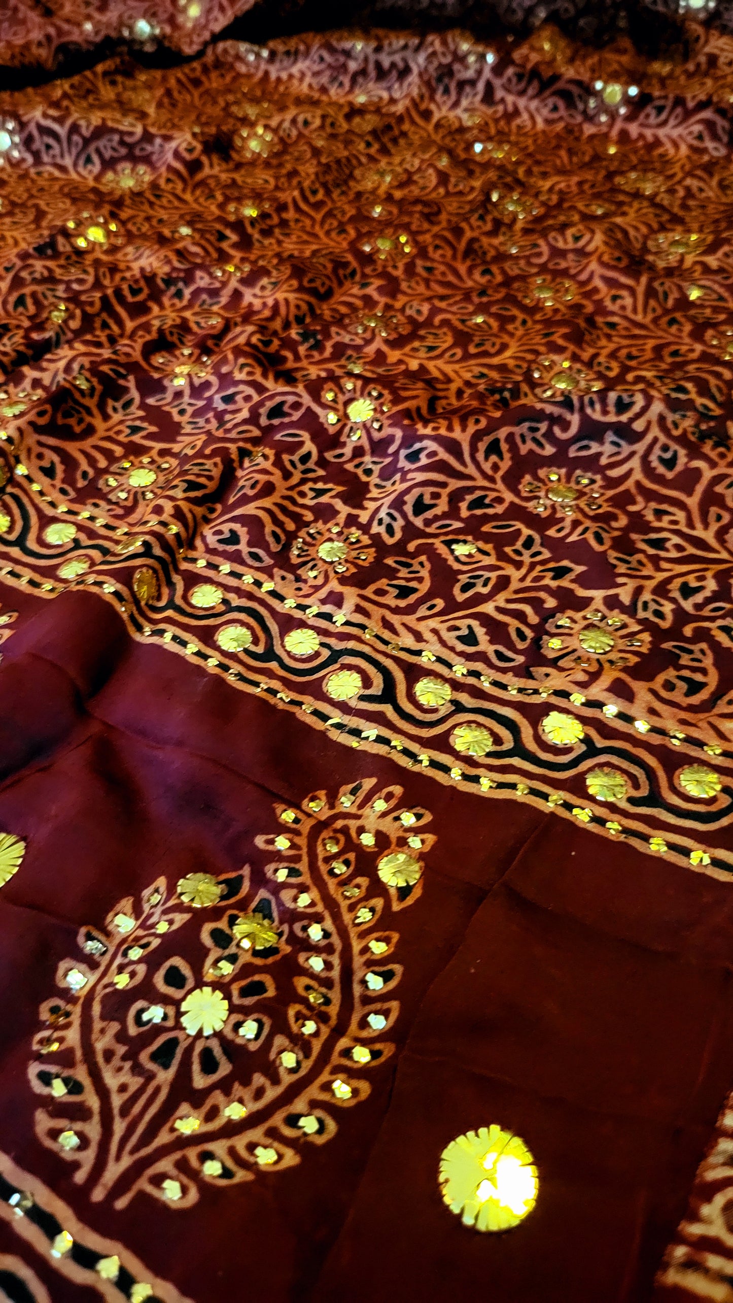 Ajrak kamdani : Pure silk