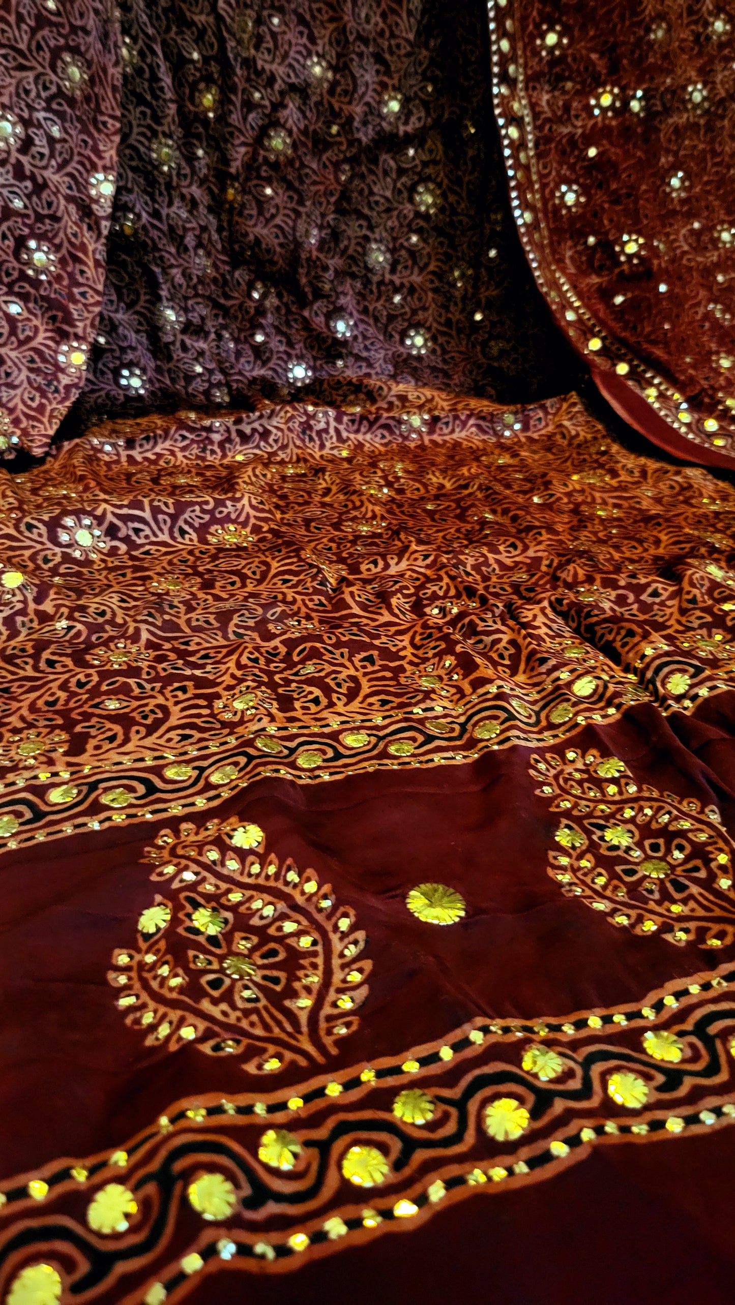 Ajrak kamdani : Pure silk