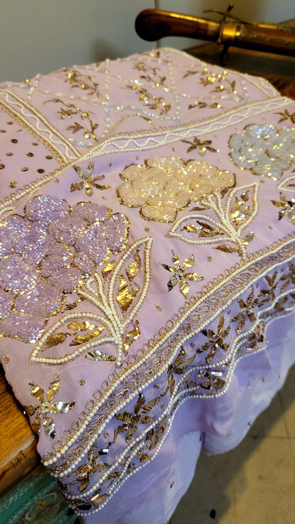Ombre Lucknowy Dress : Bead work
