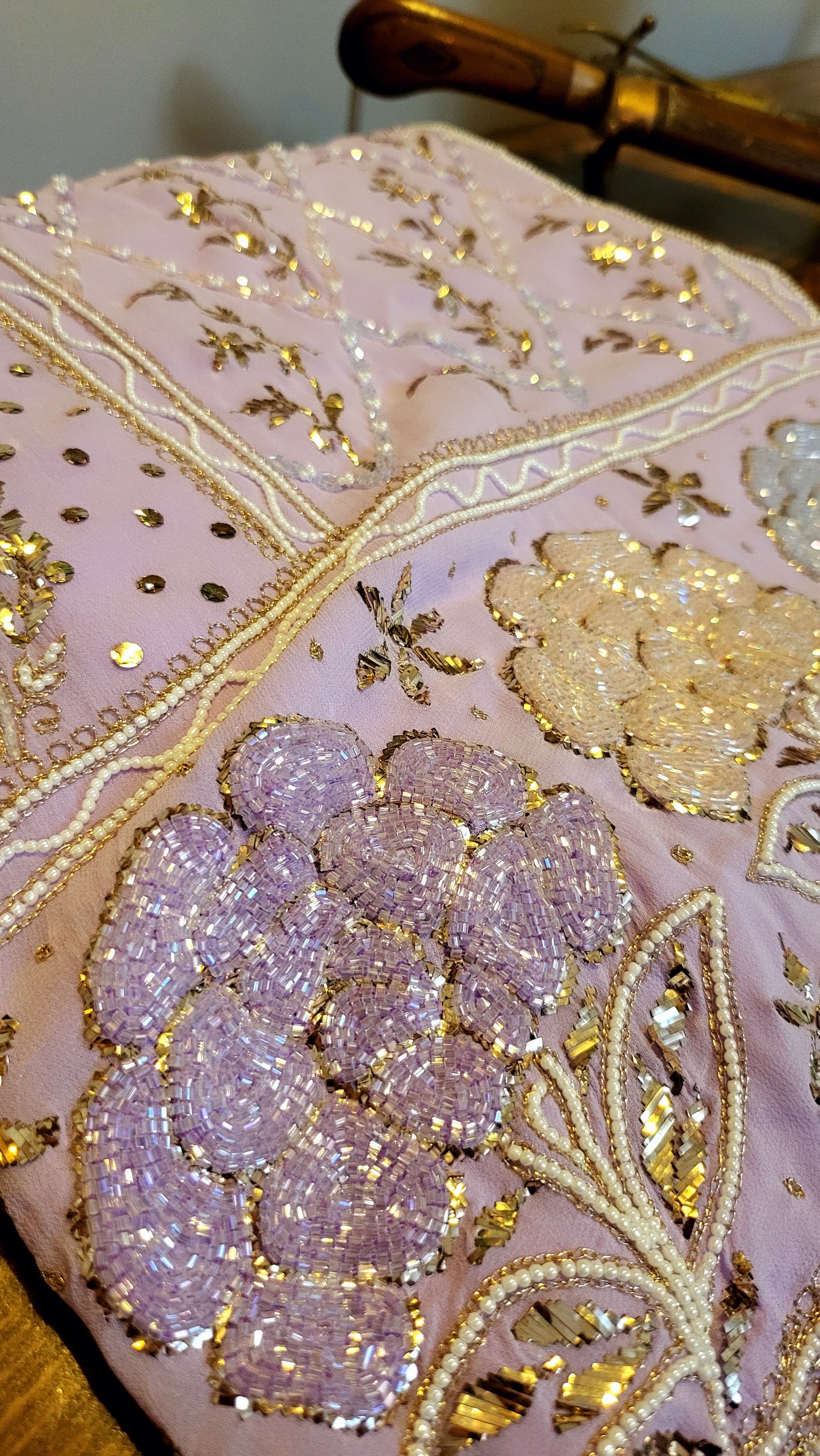 Ombre Lucknowy Dress : Bead work