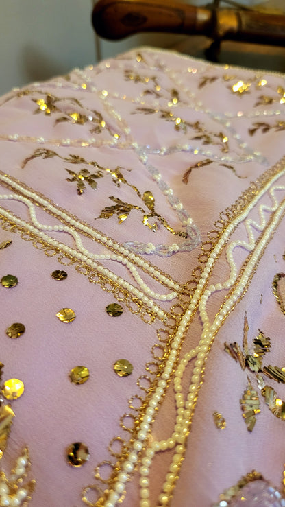 Ombre Lucknowy Dress : Bead work