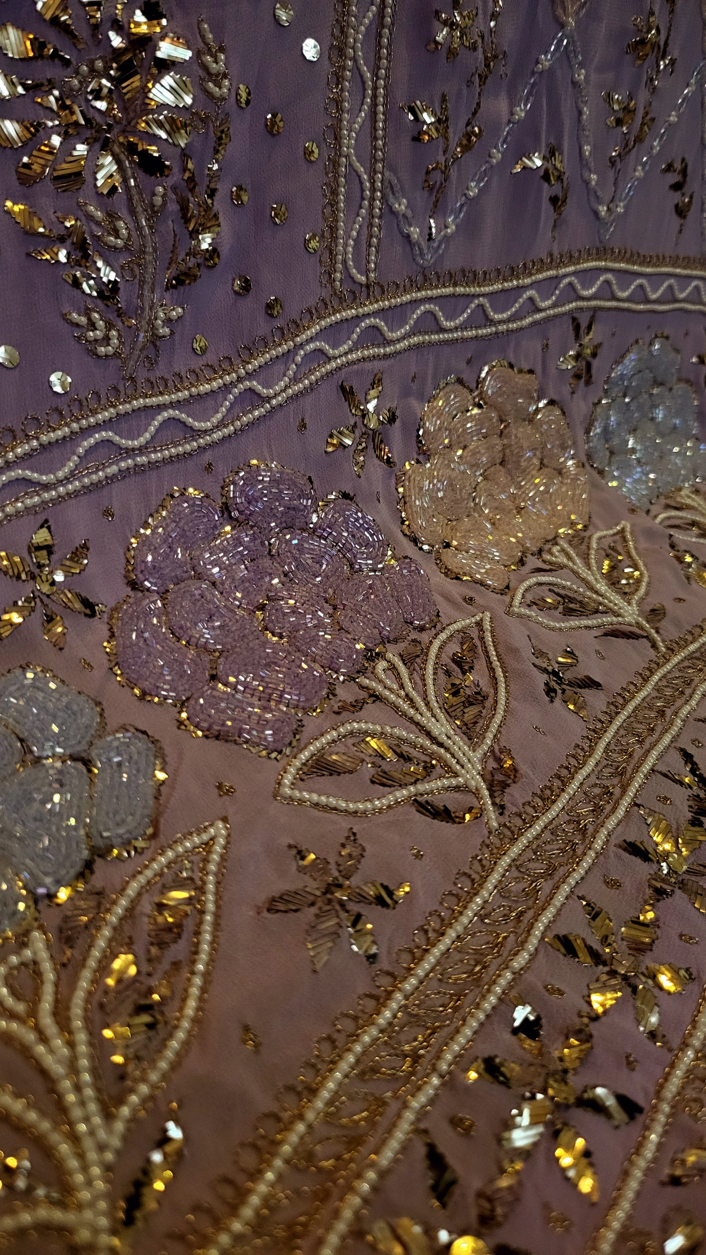 Ombre Lucknowy Dress : Bead work